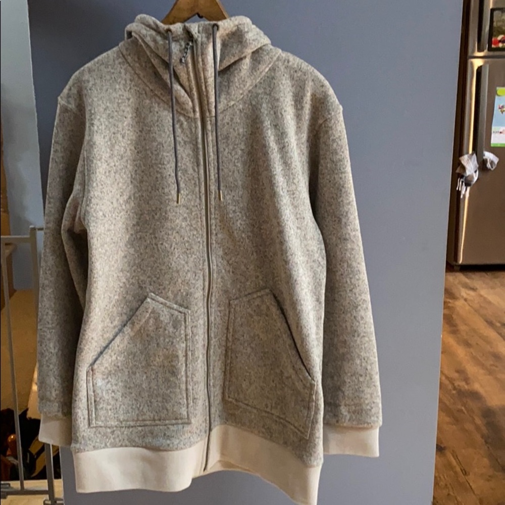 Burton Minxy Gray Zip-Up Hoodie